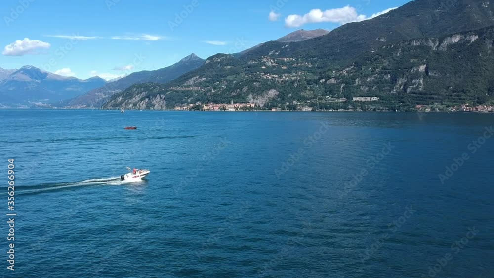 Vacationers enjoying their Lake como boat rental Vacationers enjoying their Lake como boat rental
