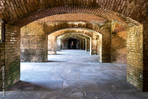 Repeating Brick Work Arches in Fort