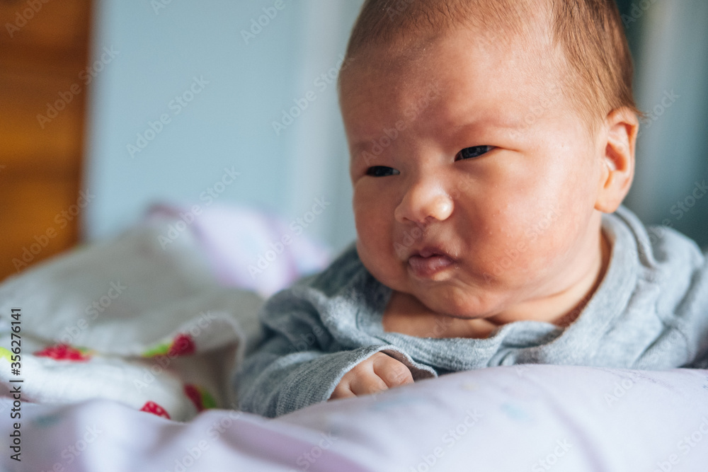 cute infant boy at home