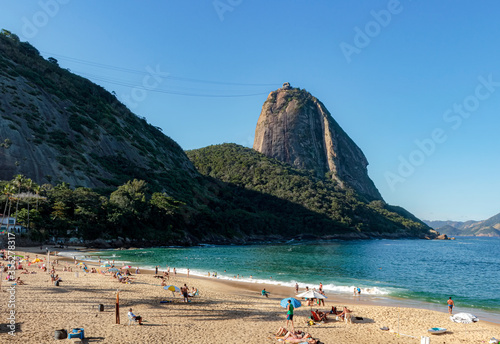 Sugar Loaf Mountain view from Urca beach photo