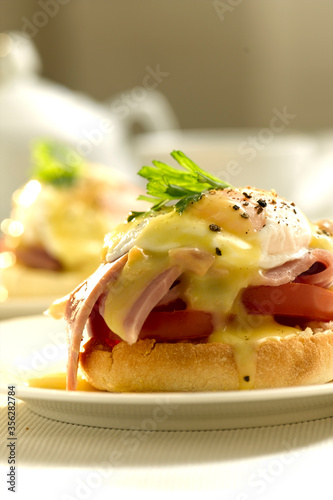 Obraz na plátně Eggs benedict