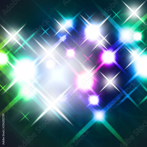 cruciform lights on the dark