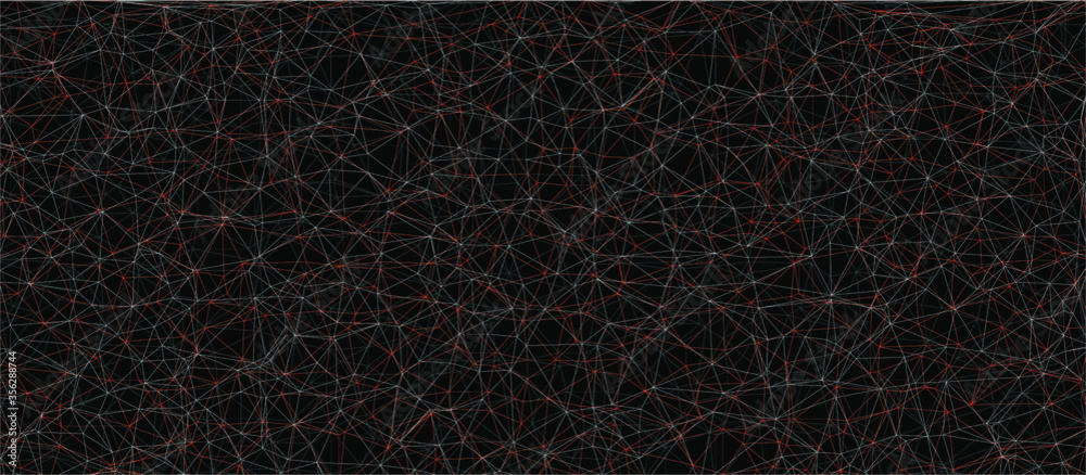 abstract dark colered vector sketch background with many lines