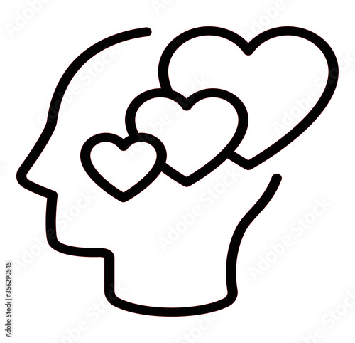 love emotion icon vector for web and app