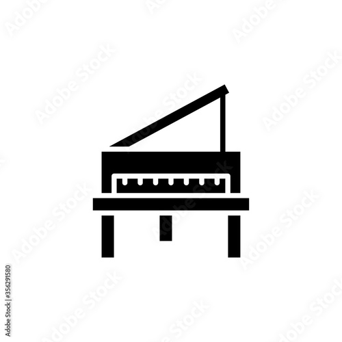 piano icon logo symbol vector illustration design trendy