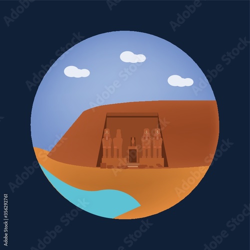 The abu simbel temples