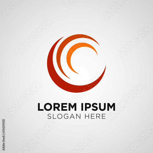 Abstract Circle Logo Vector Design Template