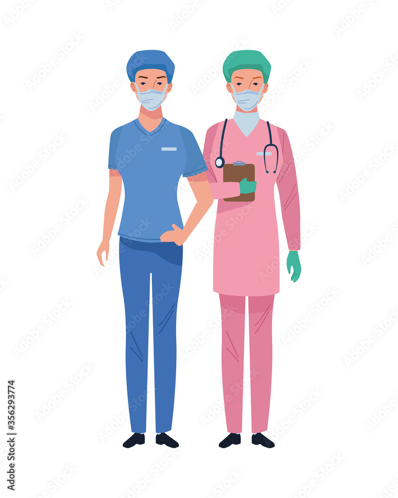 female surgeons wearing medical masks characters female surgeons wearing medical masks characters