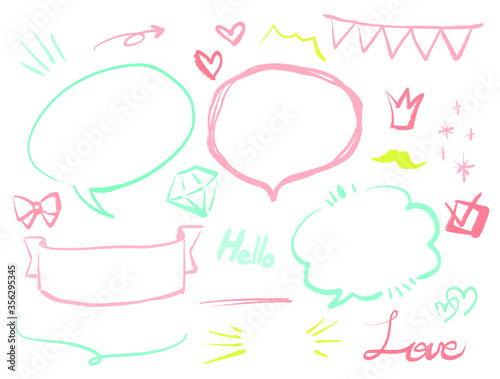 Callout patterns with different shapes