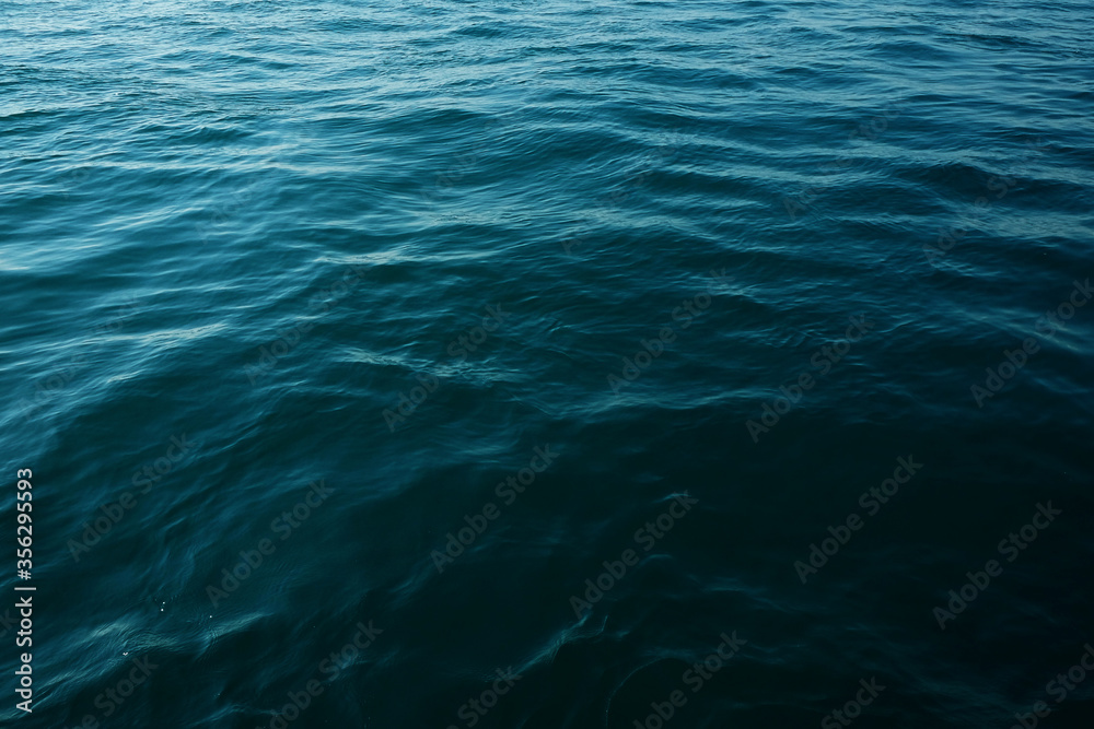 Deep blue water surface