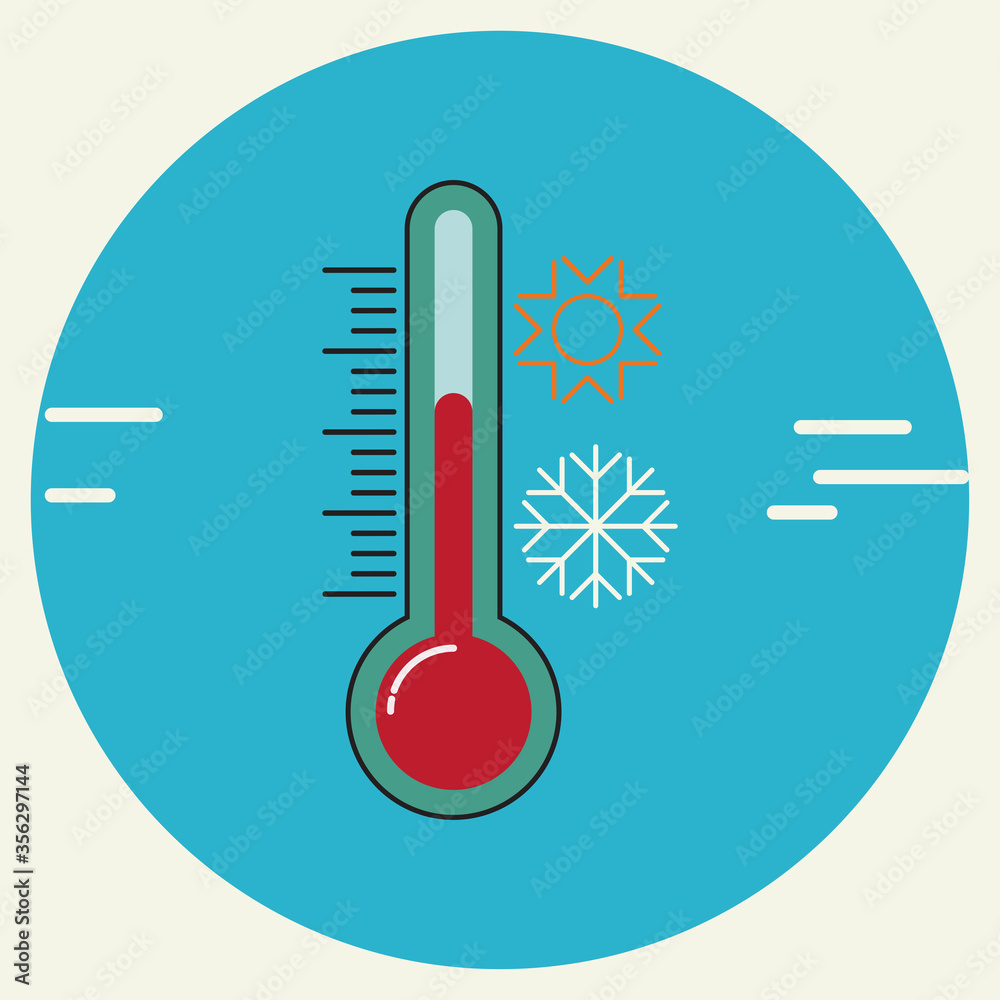 Thermometer icon design vector illustration Thermometer icon design vector illustration