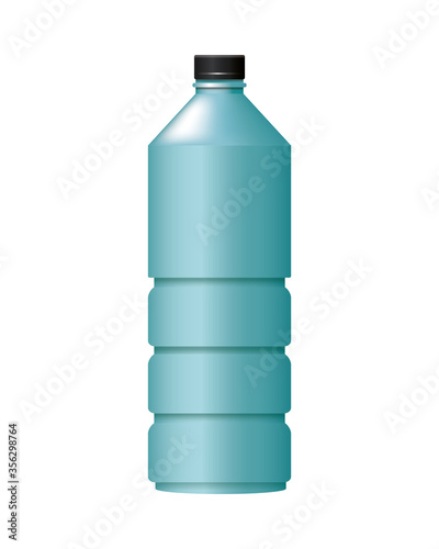 bottle product with metalic blue color