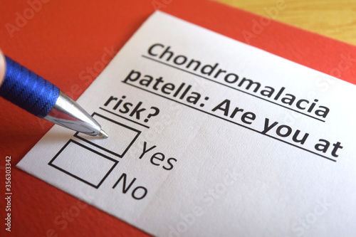 One person is answering question about chondromalacia patella.
