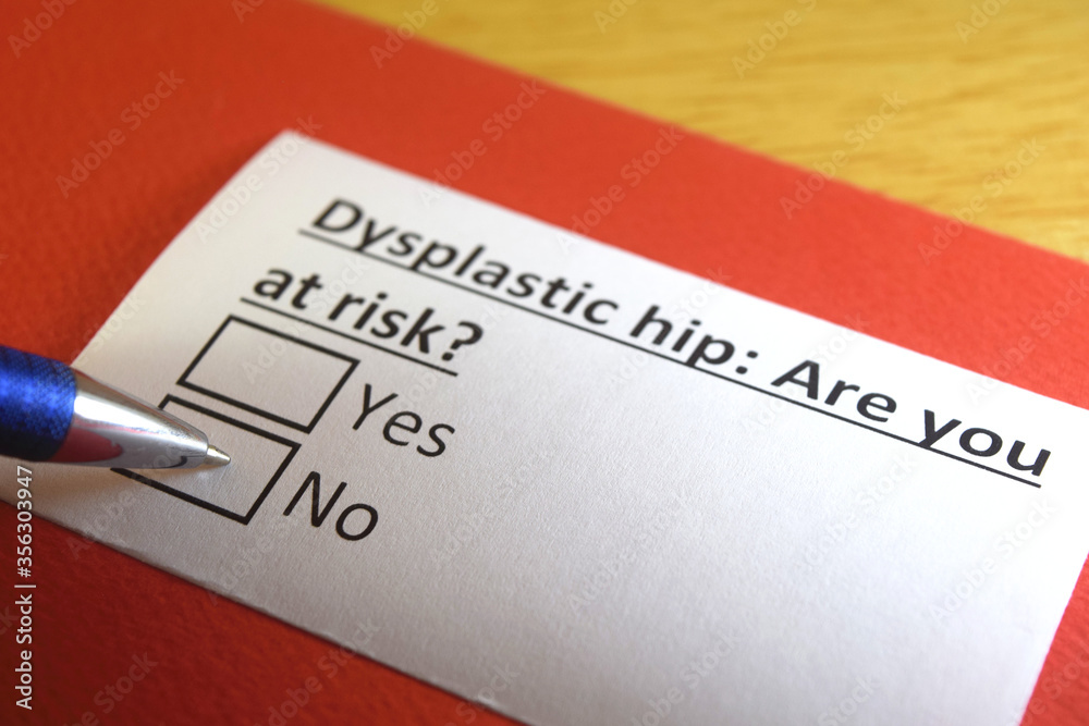 One person is answering question about dysplastic hip. One person is answering question about dysplastic hip.