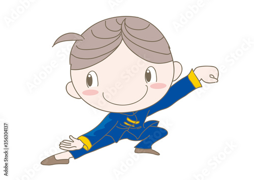 太極拳・ポーズをとる男性
