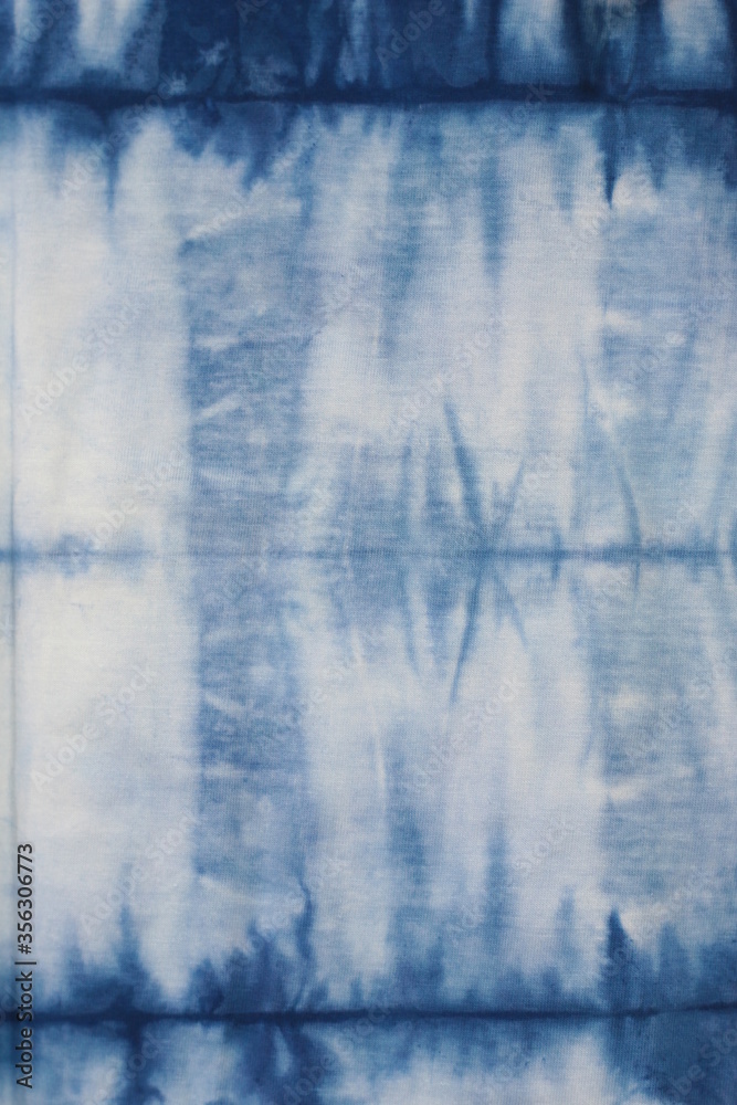 Fototapeta premium tie dye abstract blue background from nature.