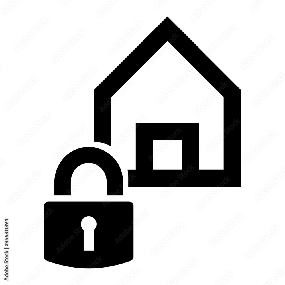 Home security icon Home security icon