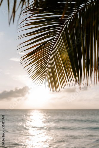 Malerischer Sonnenuntergang auf Bonaire in der Karibik