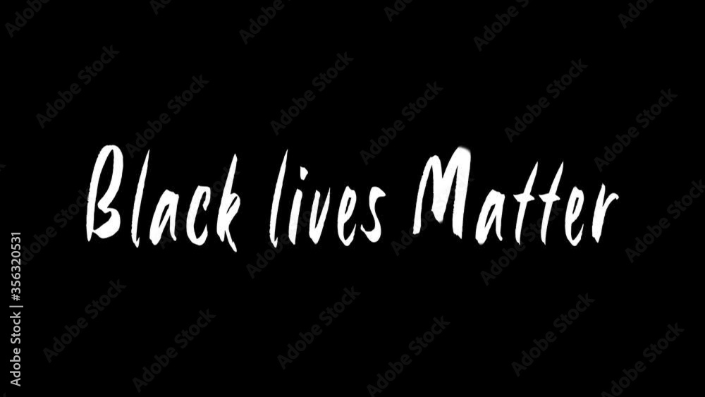 black lives mater written with stroke in black background black lives mater written with stroke in black background