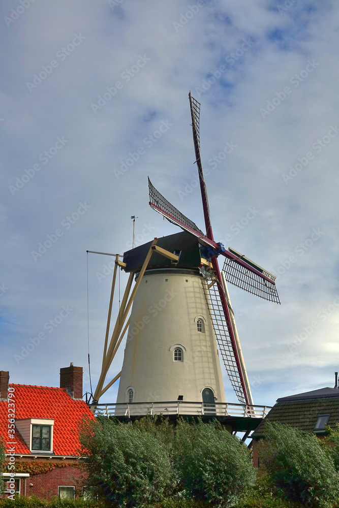 Windmühle Molen de Lelie in Koudekerke