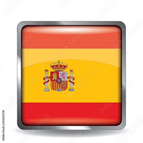 spain flag button