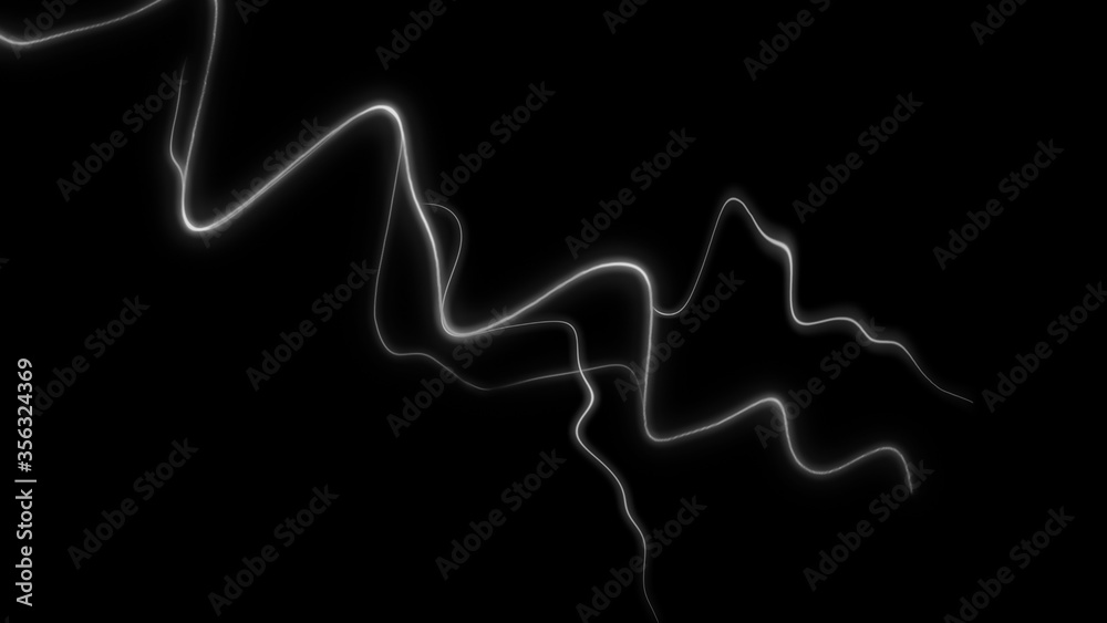 Abstract realistic nature lightning thunder background . Bright curved line on isolated texture overlays.