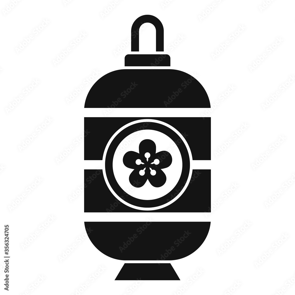 Obraz premium Japanese street lamp icon. Simple illustration of Japanese street lamp vector icon for web design isolated on white background