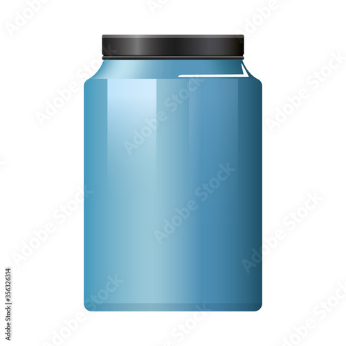 pot bottle product with metalic blue color