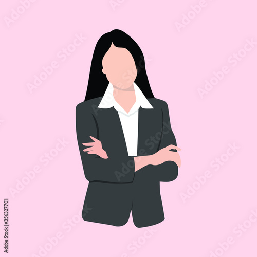 business woman vector illustration