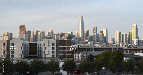 San Francisco Financial District Panorama as seen from Potrero Hill.