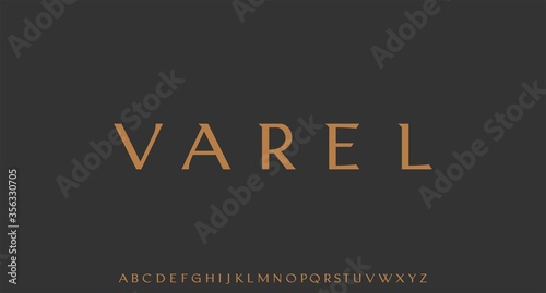 VAREL, LUXURY ELEGANT FONT ALPHABETICAL VECTOR TYPEFACE