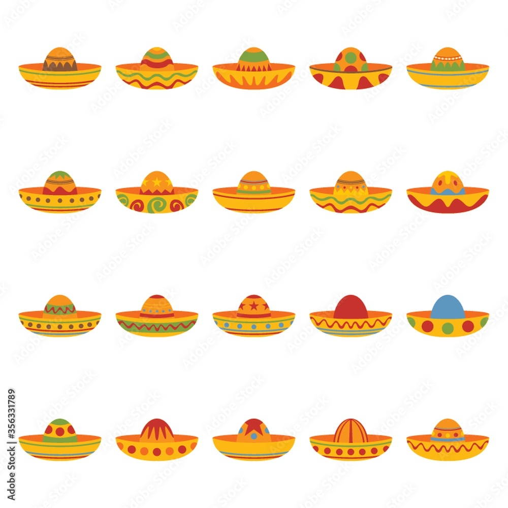 set of sombrero hat set of sombrero hat