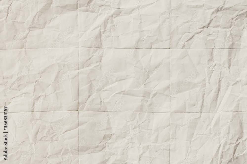 Recycle white paper crumpled texture, Abstract grey paper wrinkled for background