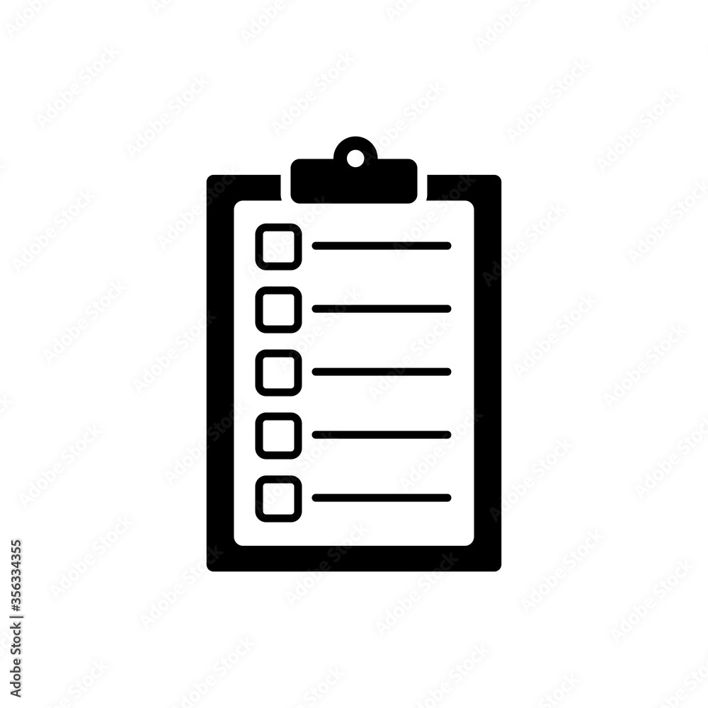 checklist icon vector design template checklist icon vector design template