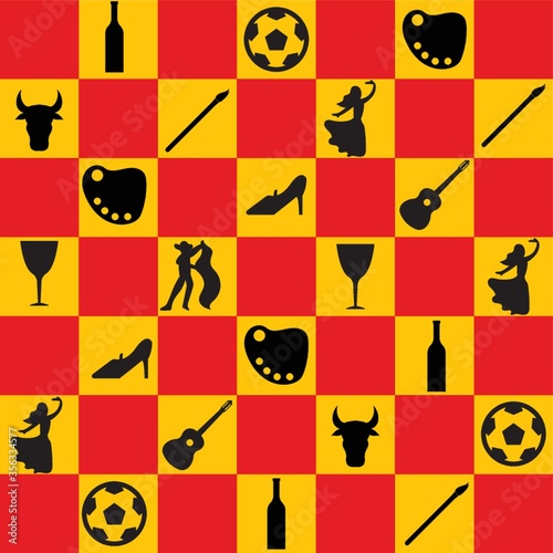 set of spain icons
