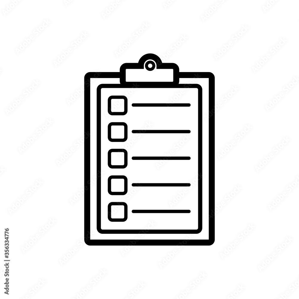 checklist icon vector design template checklist icon vector design template