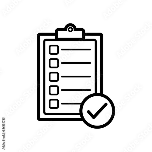checklist icon vector design template