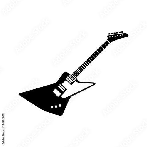 electric guitar icon vector design template