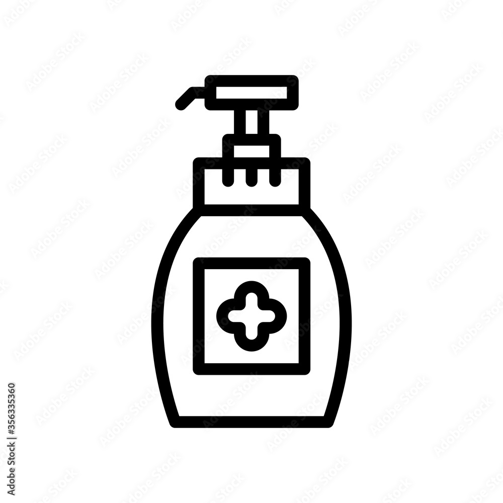 hand sanitizer line icon hand sanitizer line icon