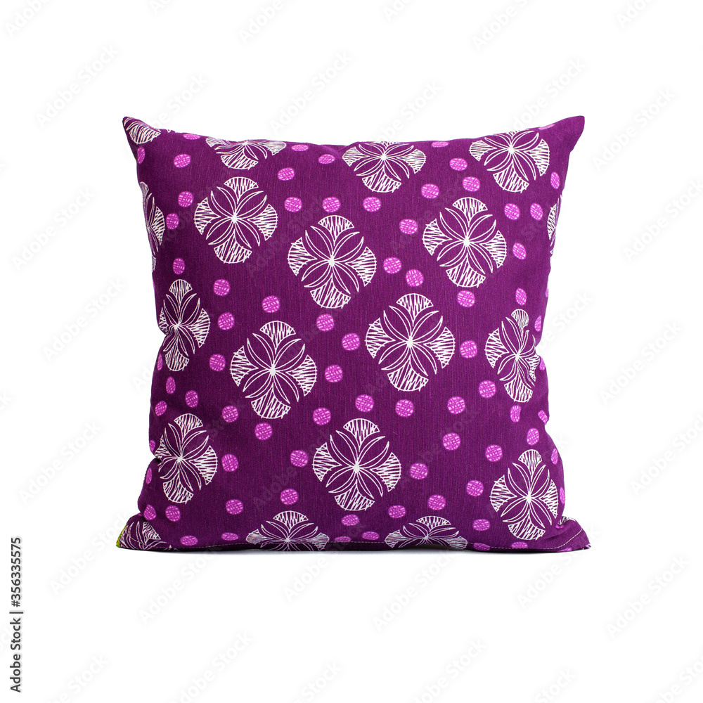Soft color pillows on white background Soft color pillows on white background