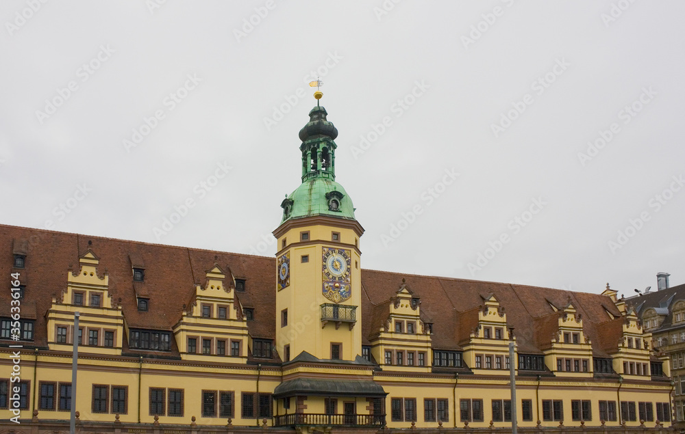 Altes Rathaus (Old Town Hall) in Leipzig, Germany	
