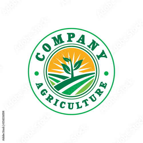 agriculture logo , farming logo vector