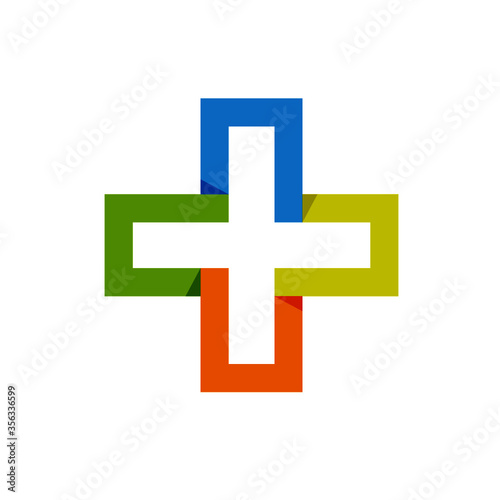 logo business- croix colorée