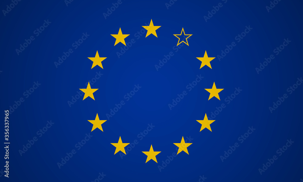 The flag of the European Union without a single star. EU flag without UK. The United Kingdom of Great Britain and Northern Ireland country withdrew from Europe. Recent events in the world The flag of the European Union without a single star. EU flag without UK. The United Kingdom of Great Britain and Northern Ireland country withdrew from Europe. Recent events in the world