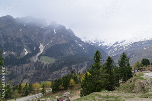 view of the mountains