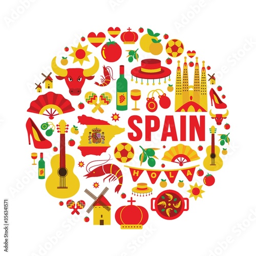 collection of spain icons