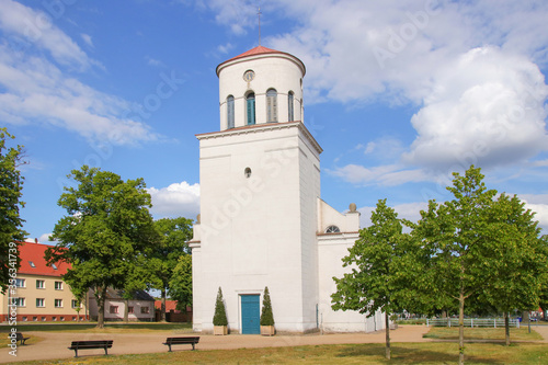 The historical church by Schinkel in Neuhardenberg in federal state Brandenburg - Germany