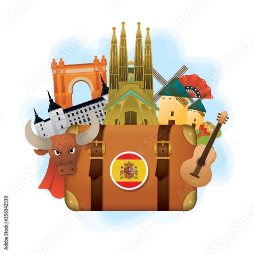 spain travel concept