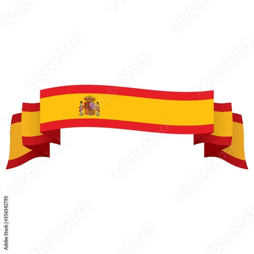 spain flag ribbon