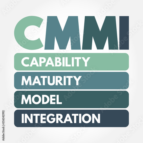 CMMI - Capability Maturity Model Integration acronym, technology concept background